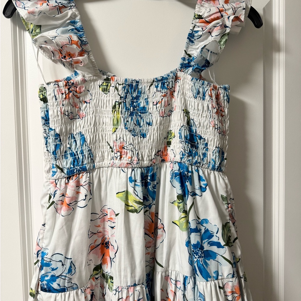 Floral Smocked Maxi Dress - Picture 6 of 7